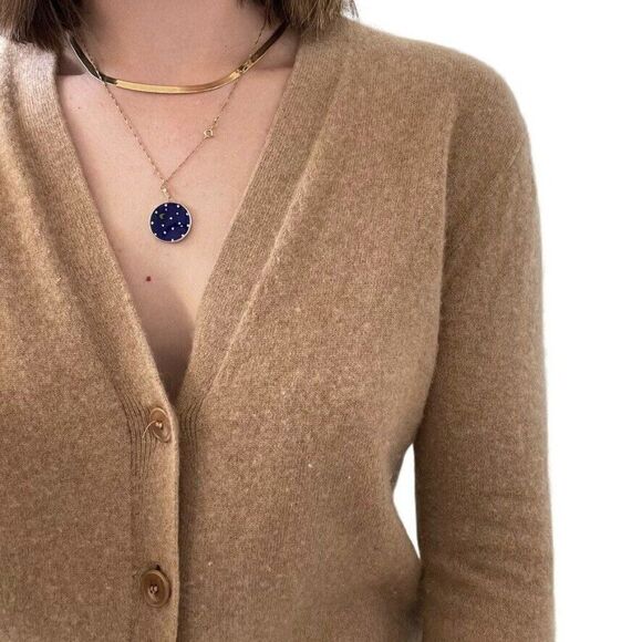 J. Crew Womens Tan Beige 100% Cashmere Italian Preppy Soft Cardigan Sz XS - Picture 3 of 6